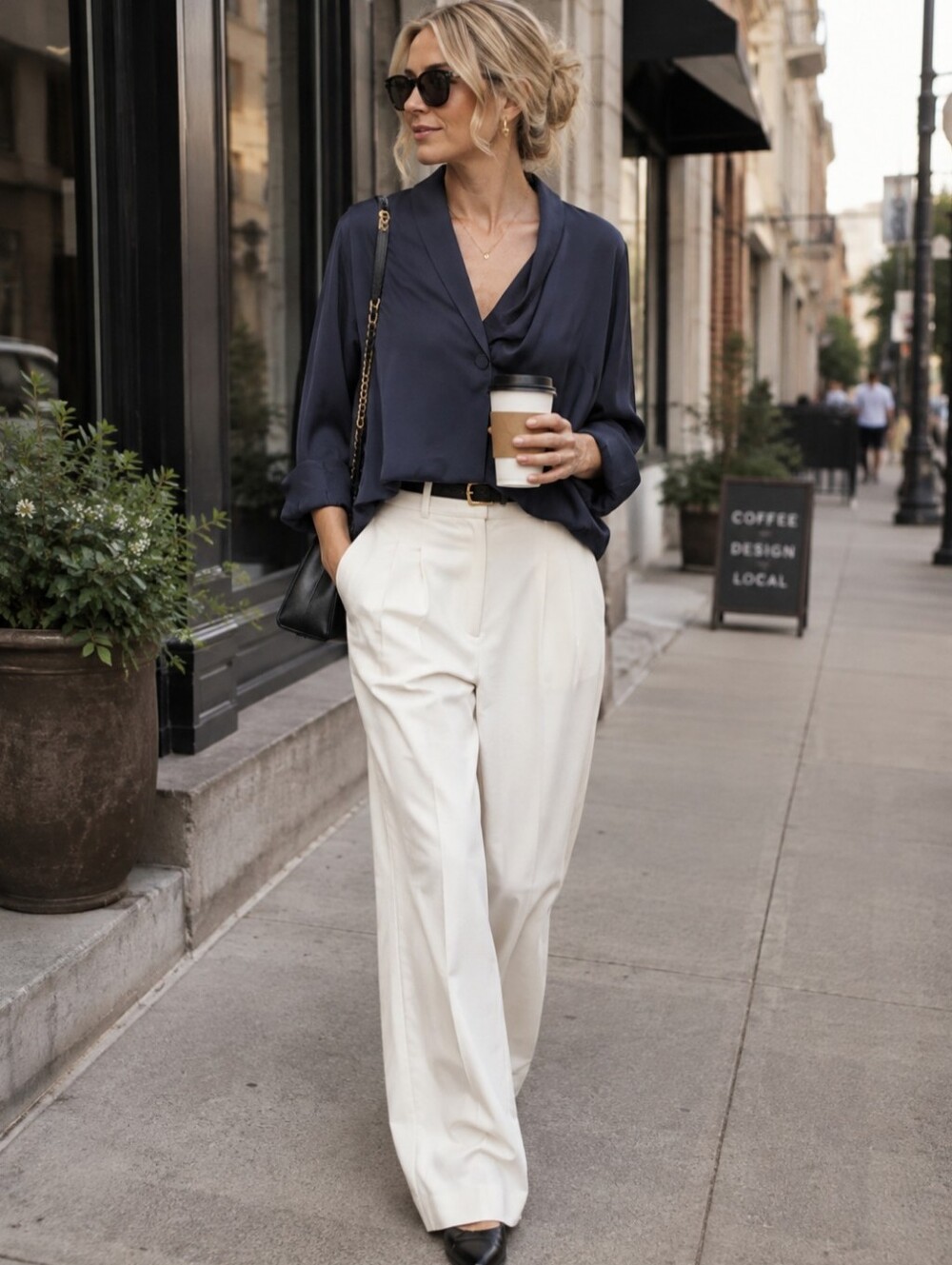 Vintage Eileen Fisher SILK Cropped Blazer Sz- M